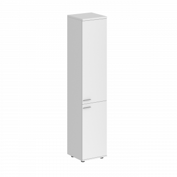 Шкаф высокий, з.ст ЛДСП, правый / корпус: белый;  фасады: белый			