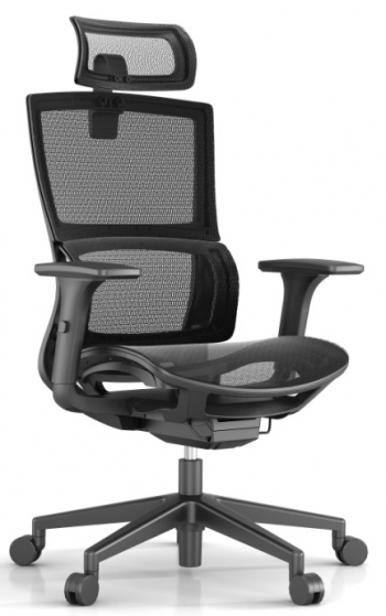 Кресло офисное / Meta / черный пластик / черная сетка / черная сетка			