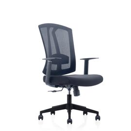 Кресло офисное / Iron LB / черный пластик /черная сетка / черная ткань			