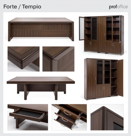 Кабинеты Forte и Tempio в цвете орех. Кабинеты Forte и Tempio в цвете орех.