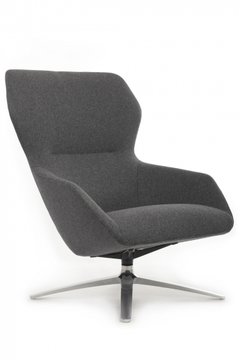 Кресло Selin кресло + оттоманка (кашемир) темно-серый