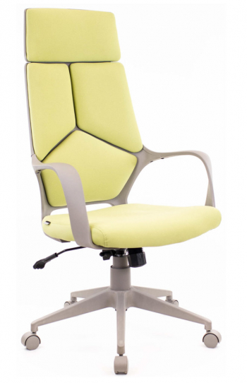 Кресло руководителя Trio Grey TM Ткань Зеленый