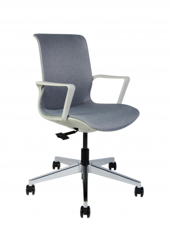 Кресло офисное / Некст / серая ткань/ cветло серый пластик			