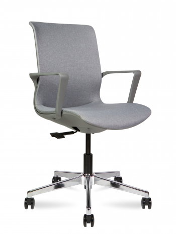 Кресло офисное / Некст  / серая ткань / темно-серый пластик			