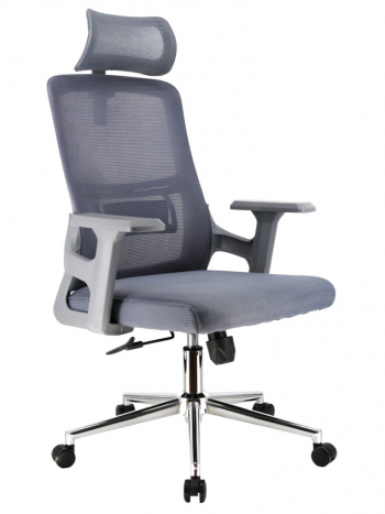 Эргономичное кресло EP-530 Grey Сетка Серый