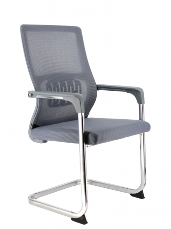 Кресло для посетителей EP-510 Grey Сетка Серый