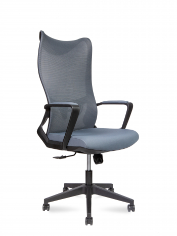 Кресло офисное / Wave  / черный пластик / серая сидушка / серая спинка			