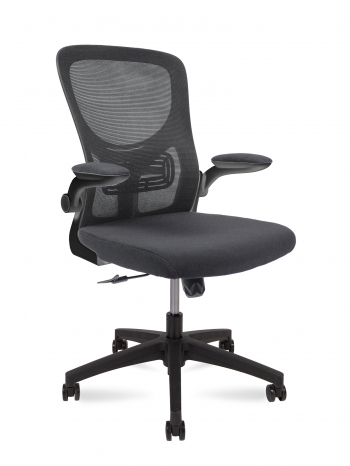 Кресло офисное / Flex / черный пластик / серая сидушка / серая спинка			