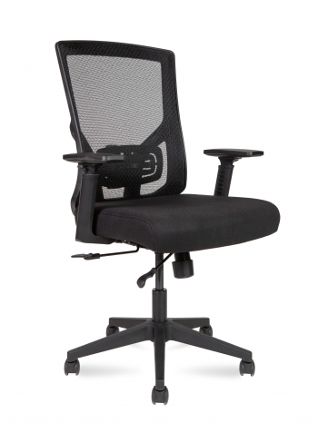 Кресло офисное / Гарда LB / черный пластик / черная сетка / черная сидушка			