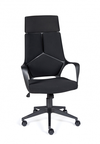 Кресло офисное / IQ / (full black) черный пластик / черная ткань			
