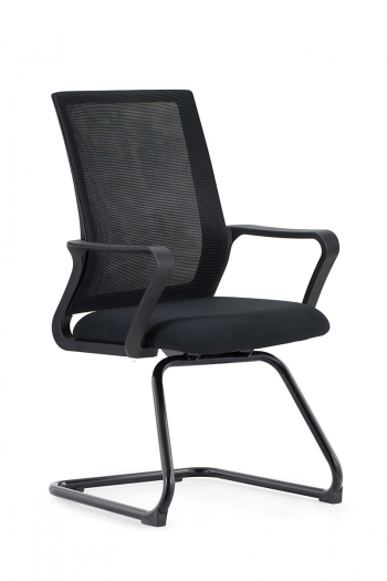 Кресло офисное / Стронг CF / черная краска / черная сетка / черная ткань			
