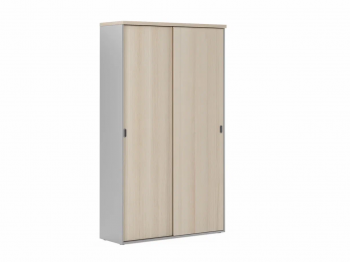 Шкаф 140 с деревянными дверями
