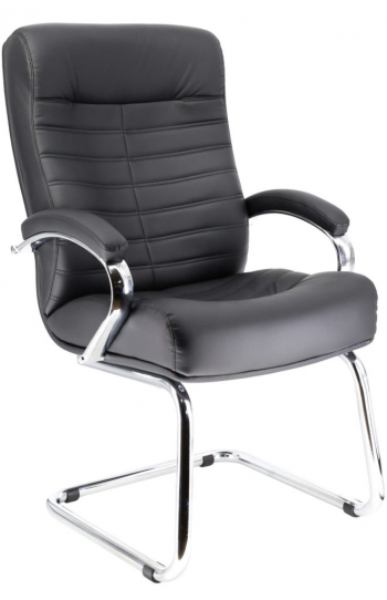 Кресло для посетителей Orion CF Экокожа Черный